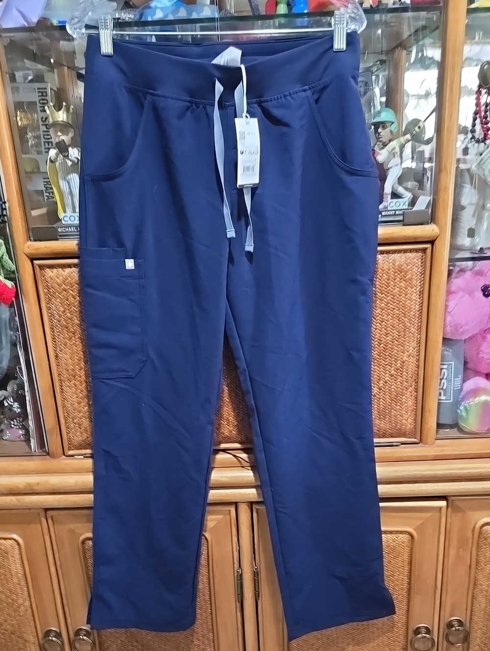 FIGS KADE CARGO SCRUBS PANTS NAVY